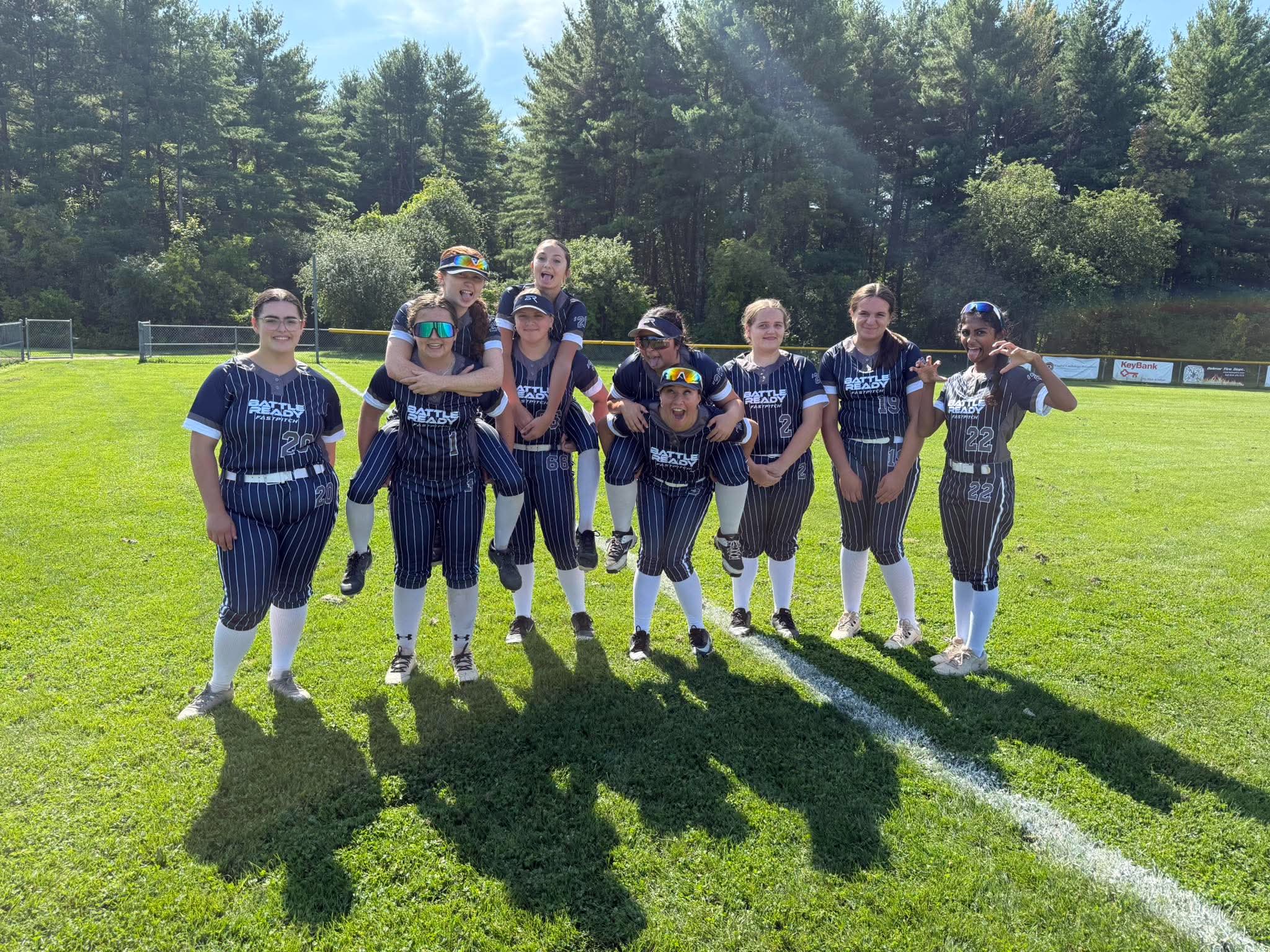 Softball team group