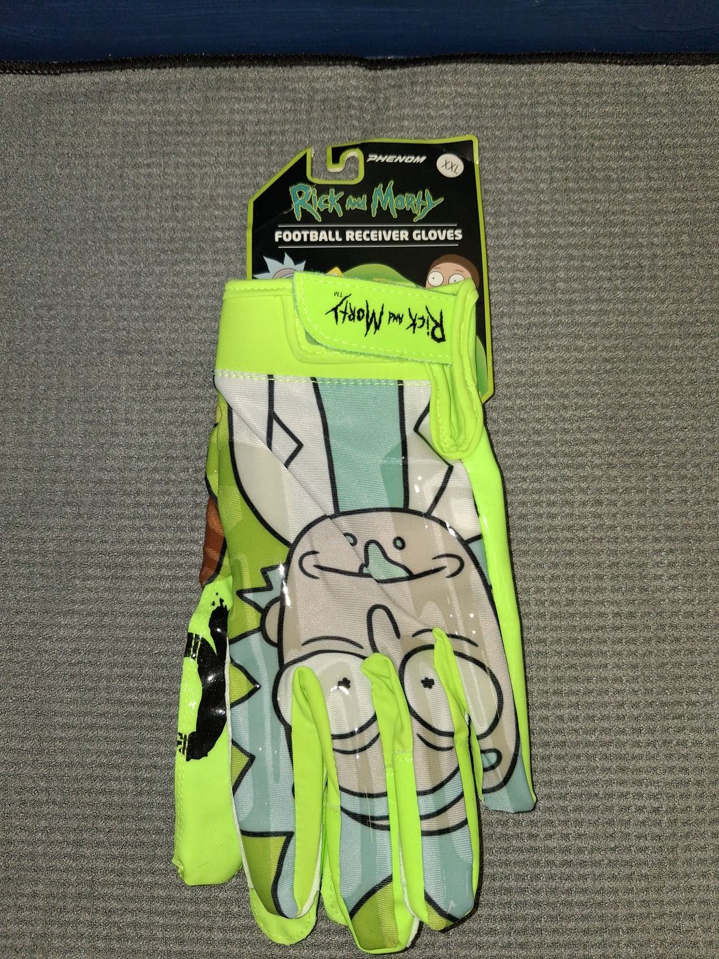 Phenom Rick and Morty Football Receiver Gloves