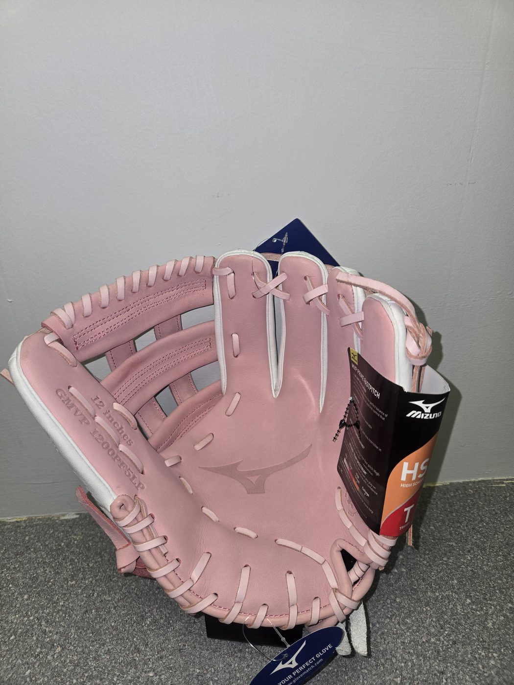 Mizuno MVP Prime Fastpitch 12" Pitcher Glove, palm