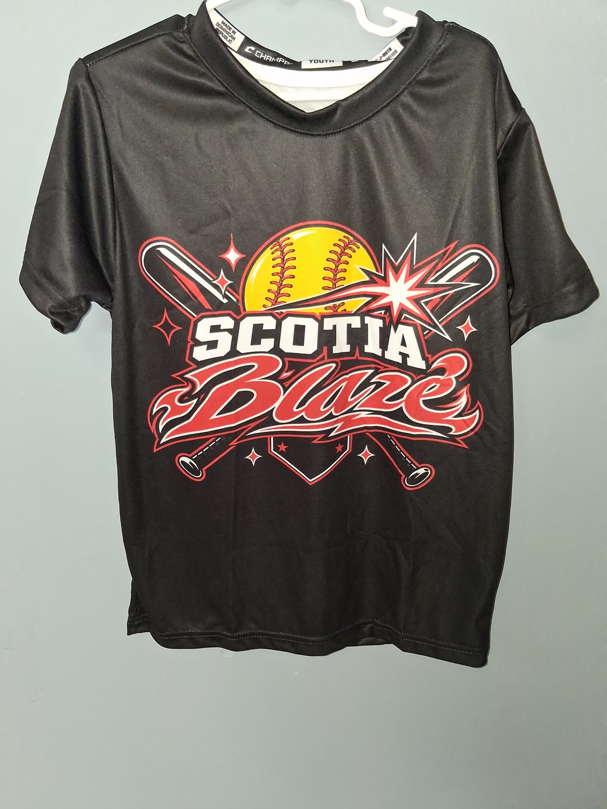 Scotia Blaze custom jersey, youth front