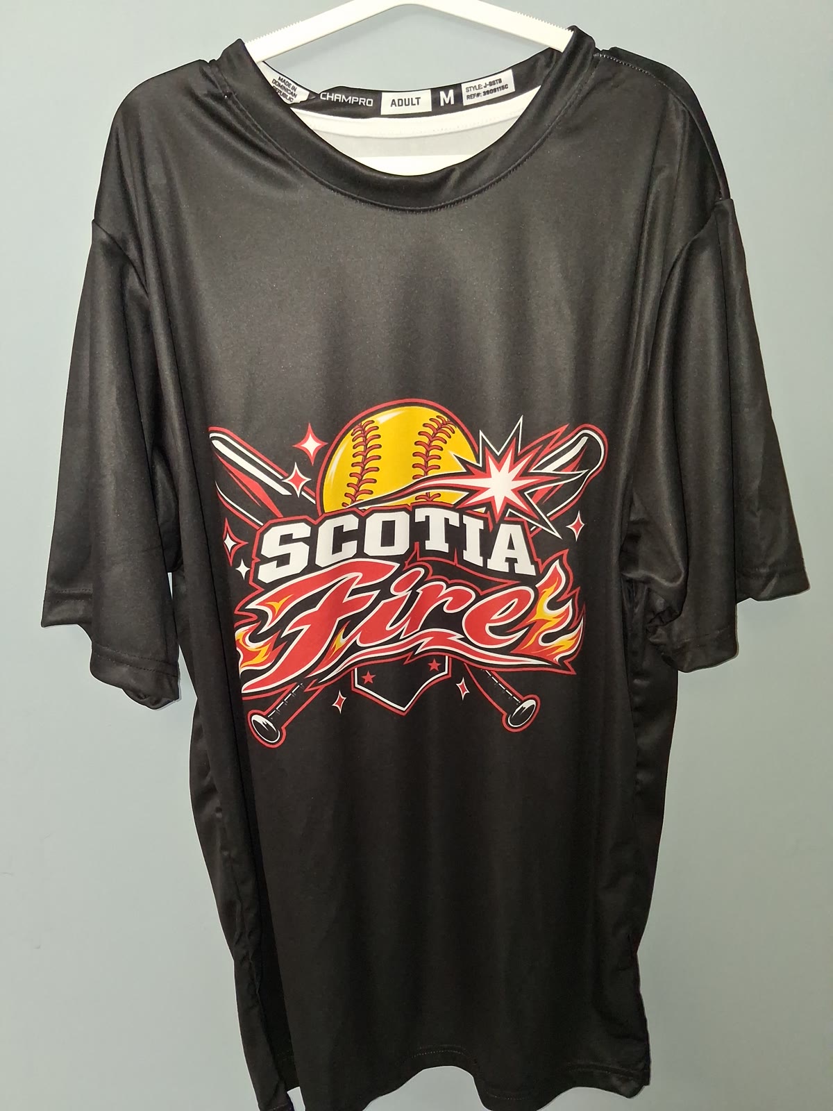 Scotia Fire custom jersey, adult front
